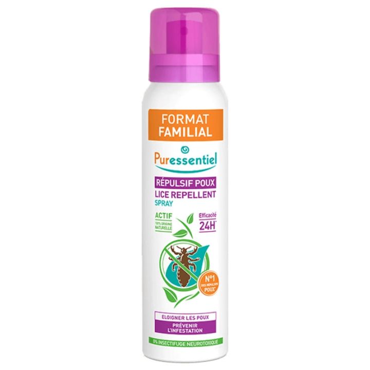 Répulsif poux format familial Puressentiel - spray de 200 ml