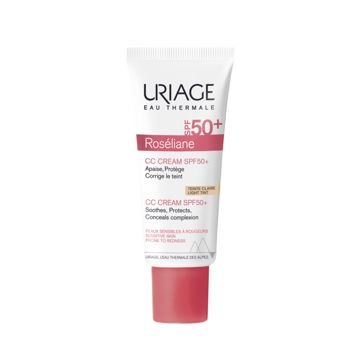 Roséliane CC crème SPF50+ teinte claire Uriage - tube de 40ml