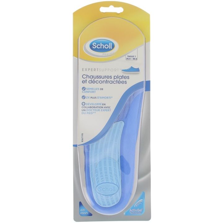 Semelles chaussures plates et decontractées T1 Scholl - une paire