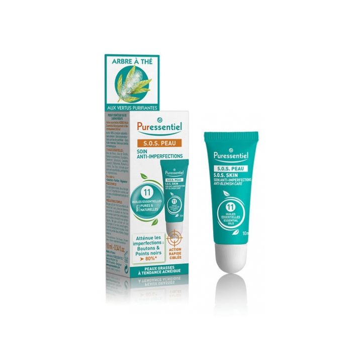 SOS peau soin anti-imperfections Puressentiel - tube de 10 ml