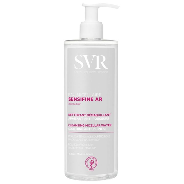 Sensifine AR eau micellaire peaux sensibles à rougeurs SVR - flacon de 400 ml
