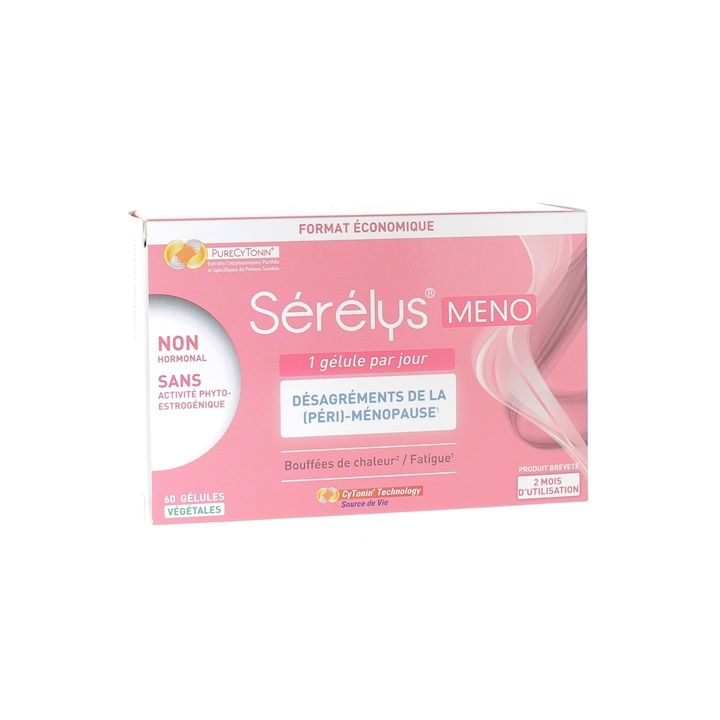 Sérélys Méno Désagréments de la (péri)-ménopause Sérélys - boîte de 60 gélules