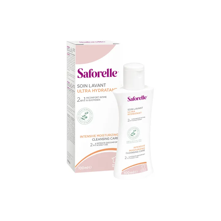 Soin lavant ultra hydratant Saforelle - flacon de 100 ml