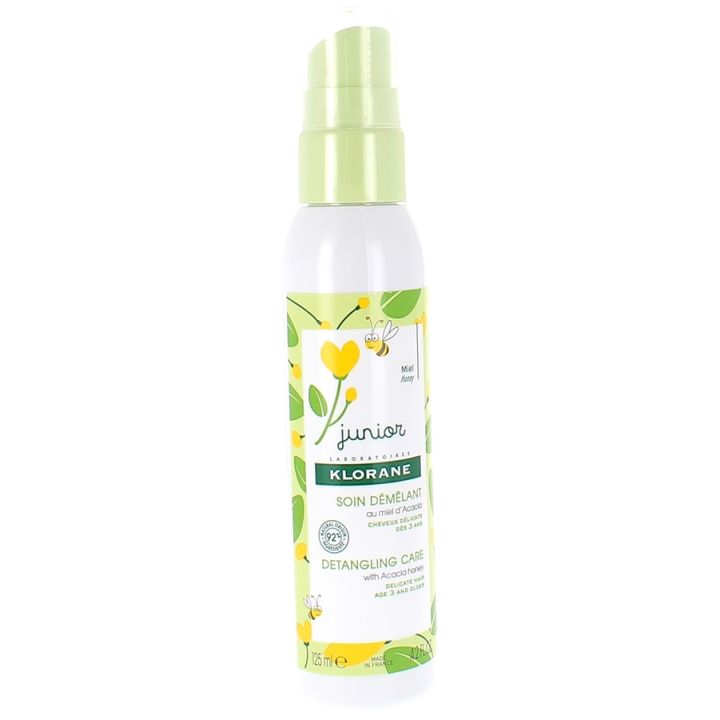 Soin démêlant au miel d'acacia junior Klorane - spray de 125 ml