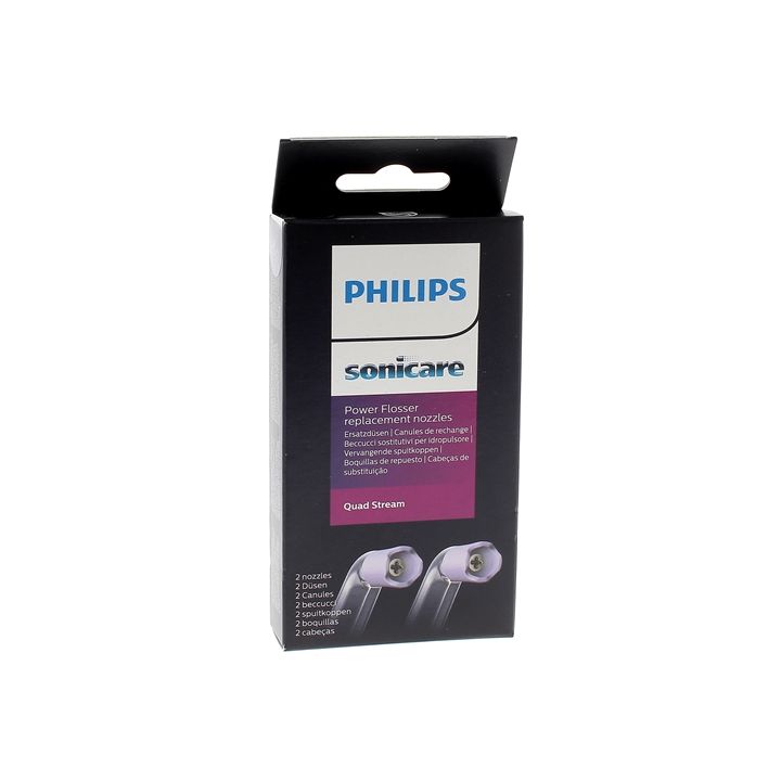 Sonicare Canules Quad Stream Power Flosser Philips - boîte de 2 canules de rechange