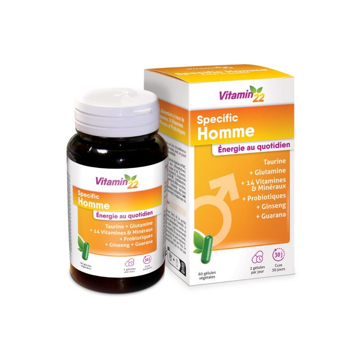 Vitamin 22 Specific homme Ineldea - boite de 60 gélules