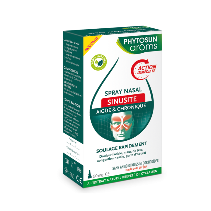 Spray nasal sinusite Phytosun Arôms - spray de 50mg