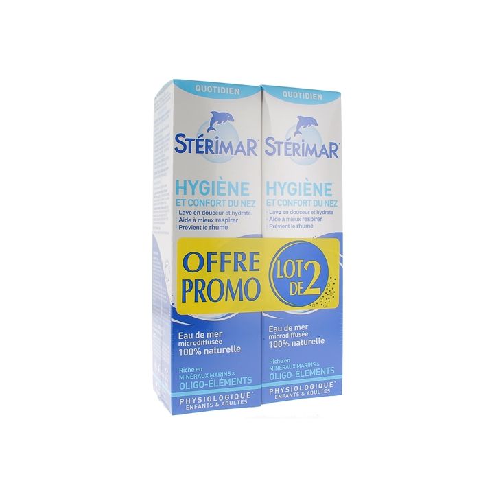 Stérimar hygiène du nez - lot de 2 sprays de 100ml