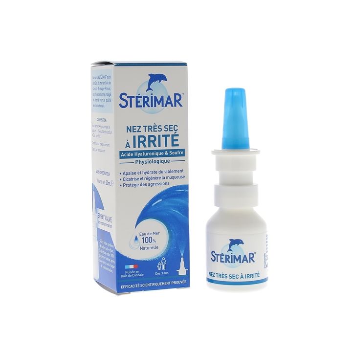 Stop & Protect nez sec et irrité spray nasal Stérimar - spray valve anti-contamination de 20 ml