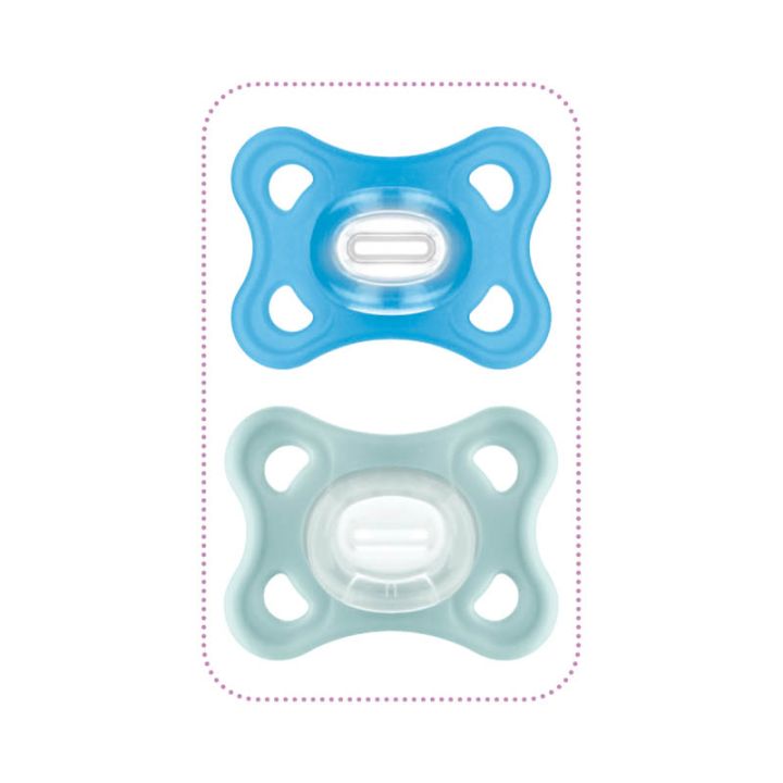 Sucette Comfort silicone 2-6mois Mam - boîte de 2 sucettes
