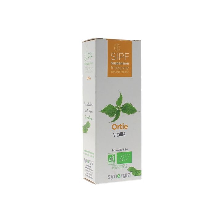 Suspension intégrale de plante fraîche ortie vitalité Synergia - flacon de 100 ml