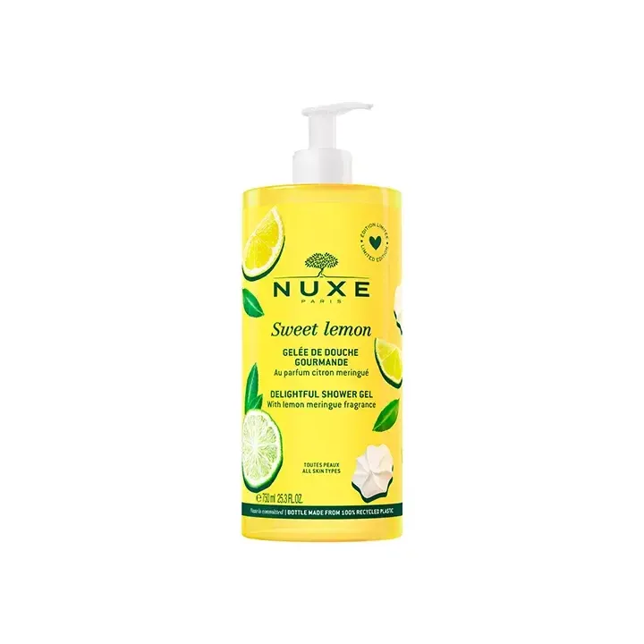 Sweet Lemon gelée de douche gourmande Nuxe - flacon-pompe de 750ml