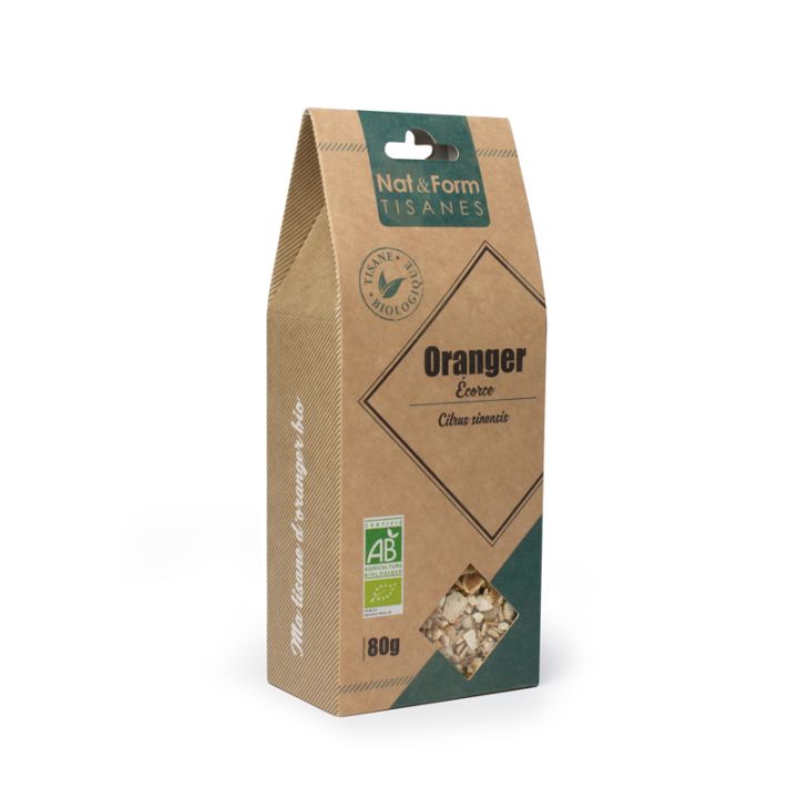 Tisane Oranger écorse bio Nat & form - sachet de 80 g