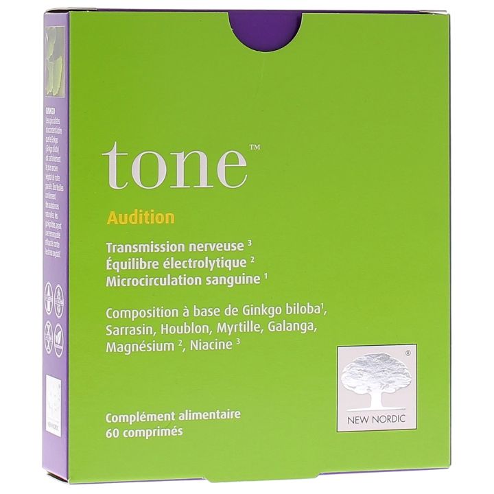 Tone Audition New Nordic - boîte de 60 comprimés