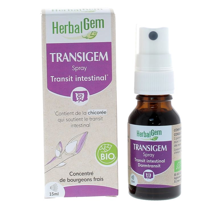 Transigem bio transit intestinal Herbalgem - spray de 15ml