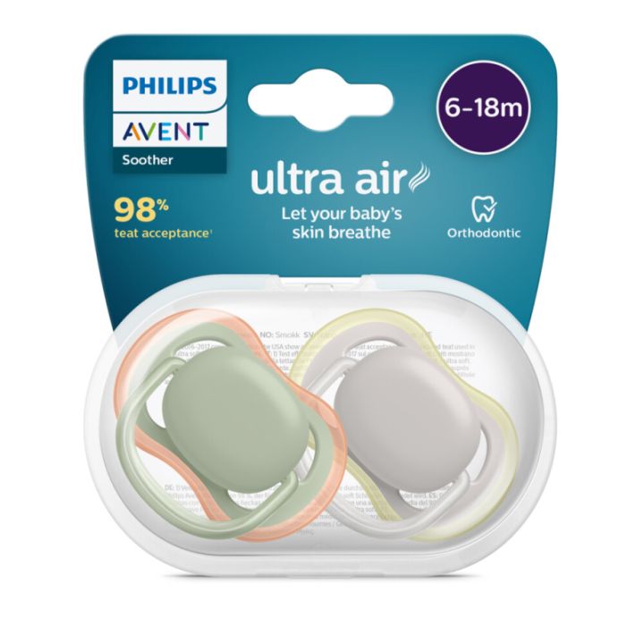 Ultra Air Sucette 6-18 mois Philips Avent - lot de 2 sucettes
