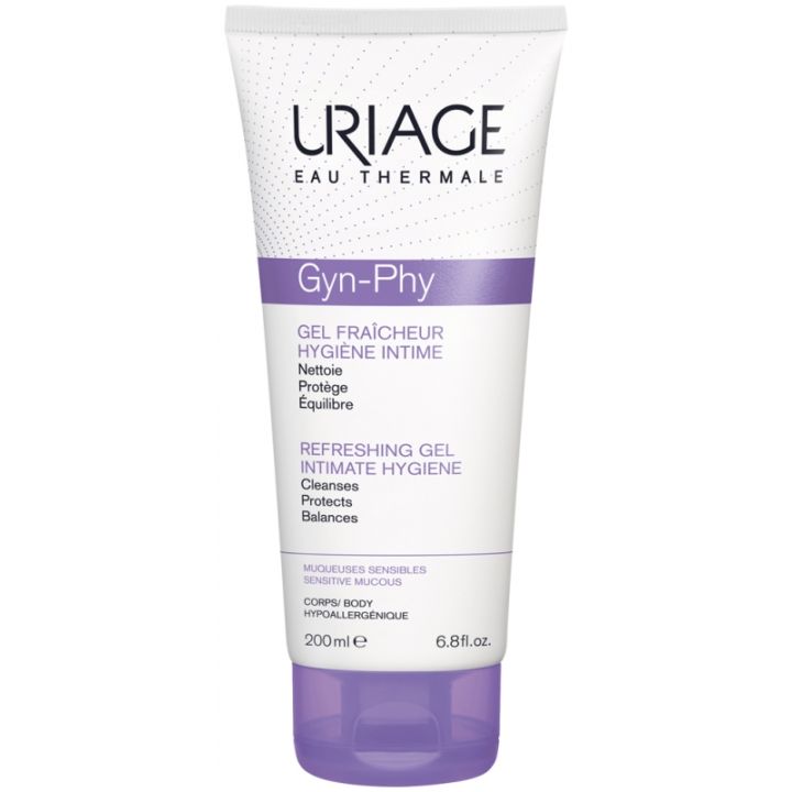 Gyn-phy toilette intime gel fraîcheur Uriage - tube de 200 ml