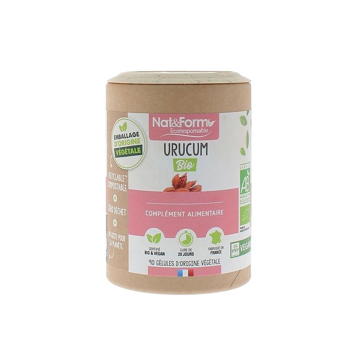 Urucum bio Nat&Form - pot de 90 gélules