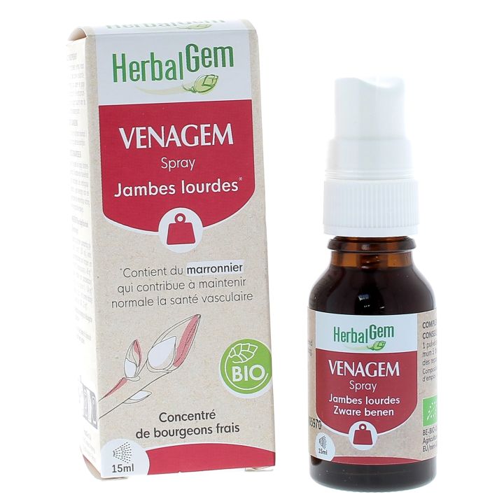 Venagem jambes lourdes bio Herbalgem - spray de 15ml