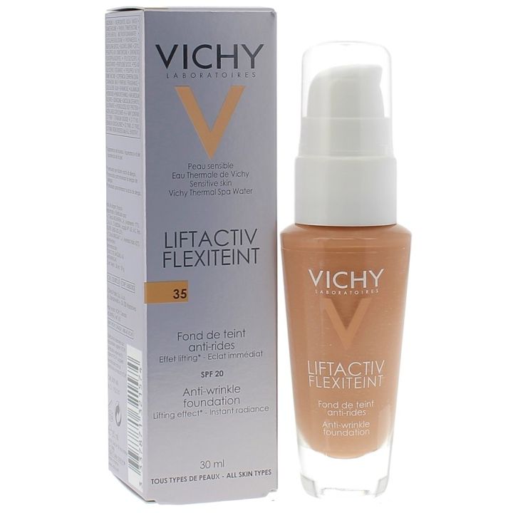 Liftactiv flexiteint Fond de teint anti-rides SPF 20 teinte 35 moyen sand Vichy - flacon de 30 ml