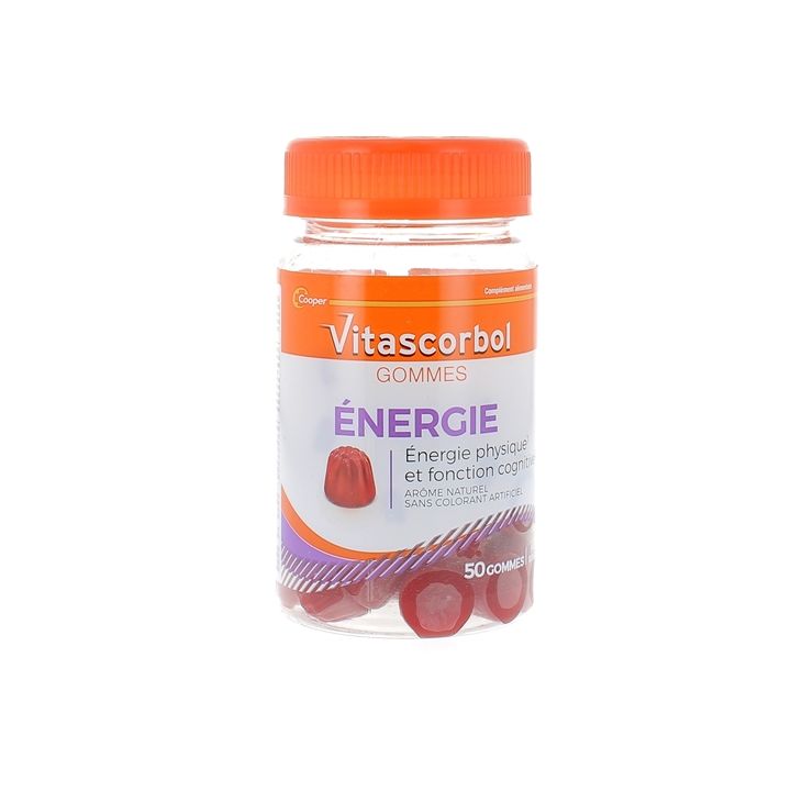Vitascorbol Gommes énergie Cooper - pot de 50 gommes