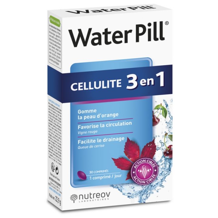 Water Pill cellulite 3 en 1 Nutreov - boîte de 20 comprimés