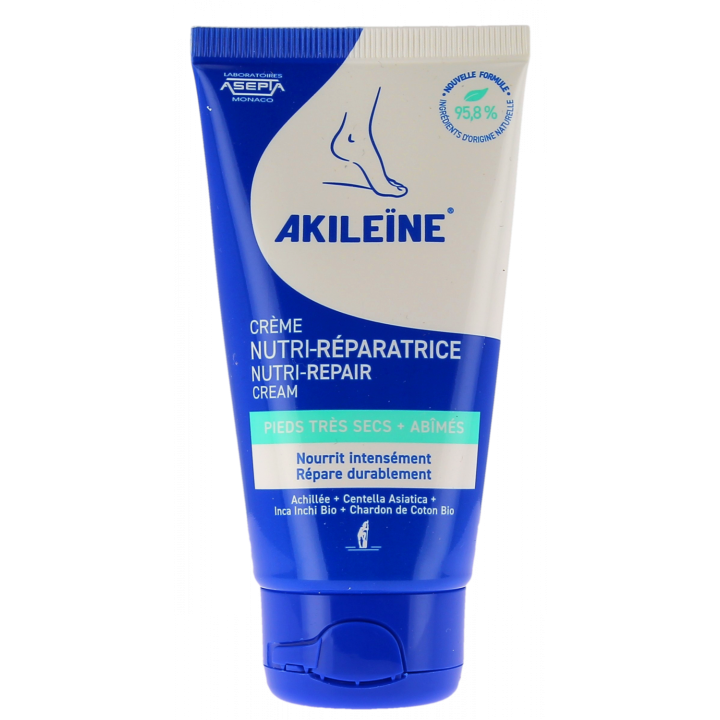 Crème nutri-réparatrice pieds Akileïne - tube de 50 ml