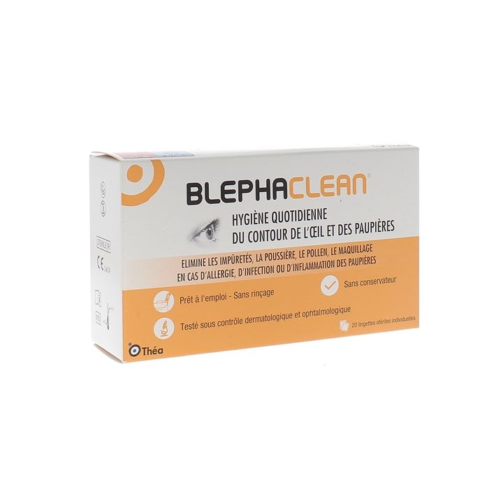 Blephaclean hygiène des paupières - boite de 20 compresses