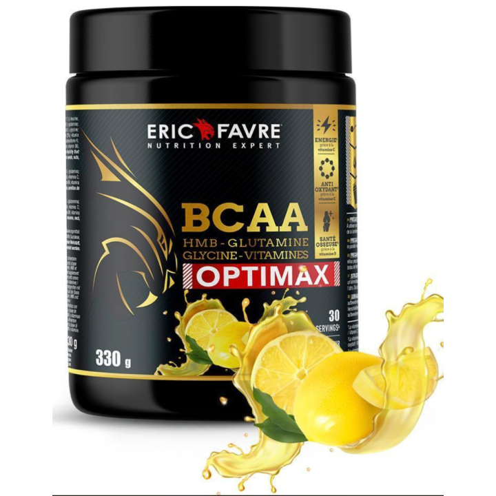 BCAA optimax saveur citron Eric Favre - pot de 330g