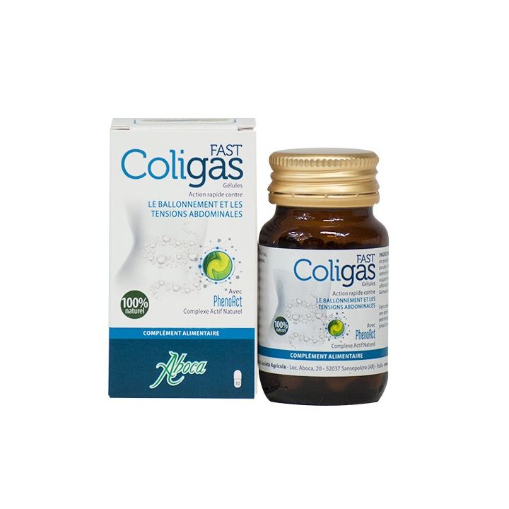 ColiGas Fast Aboca - boîte de 30 gélules