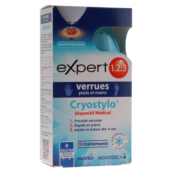 Expert 1.2.3 verrues pieds et mains Cryostylo - 1 stylo de 50 ml