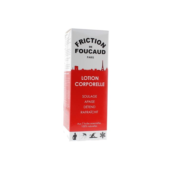 Lotion corporelle énergisante friction de Foucaud - flacon de 250 ml