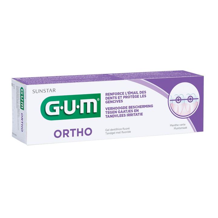 Gum ortho gel dentifrice - tube de 75 ml