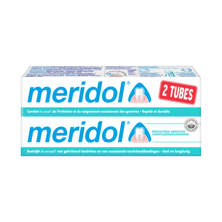 Dentifrice contre l'inflammation des gencives Meridol - lot de 2 tubes de 75 ml