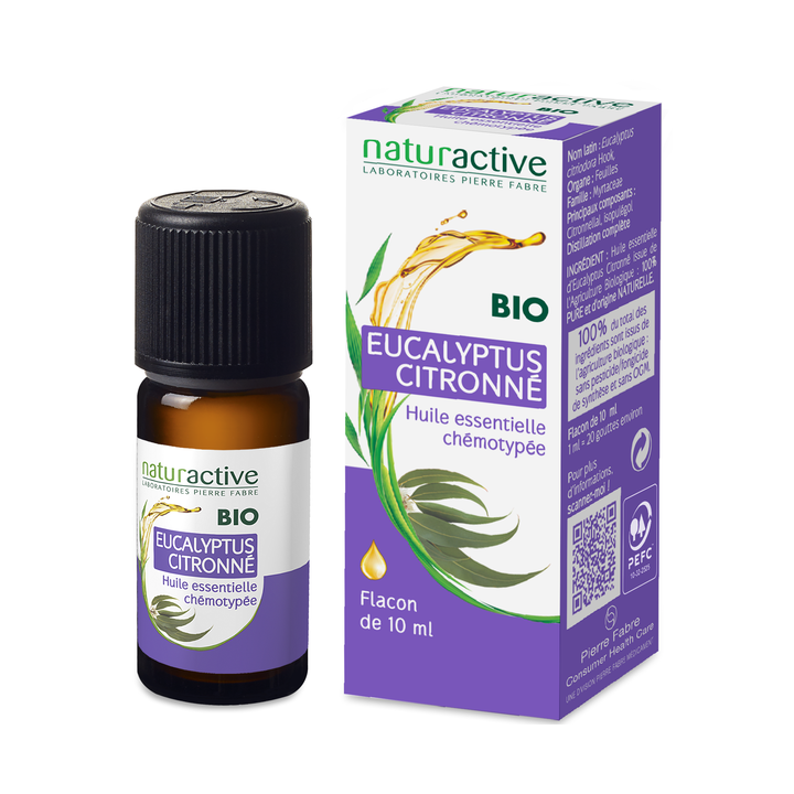 Huile essentielle de Eucalyptus citronné BIO Naturactive - flacon de 10 ml