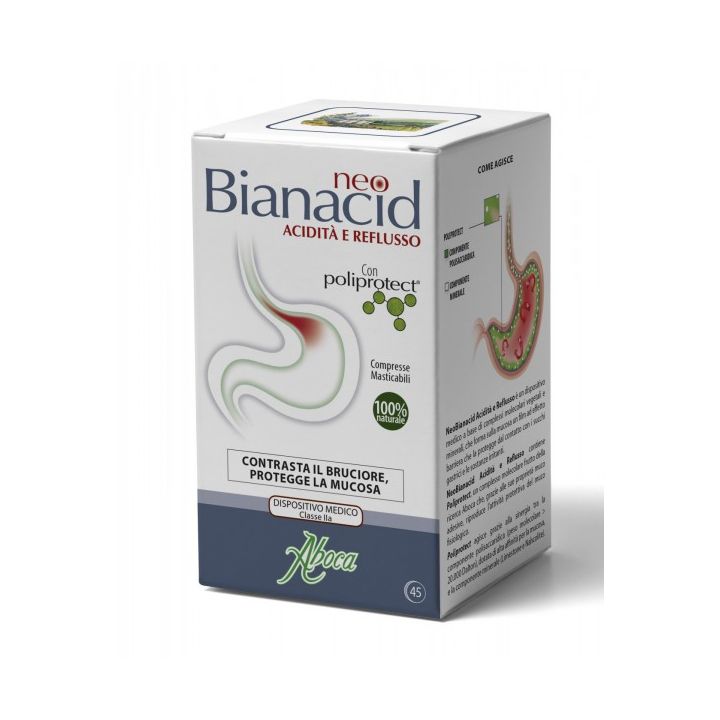 NeoBianacid acidité et reflux Aboca - 45 comprimés