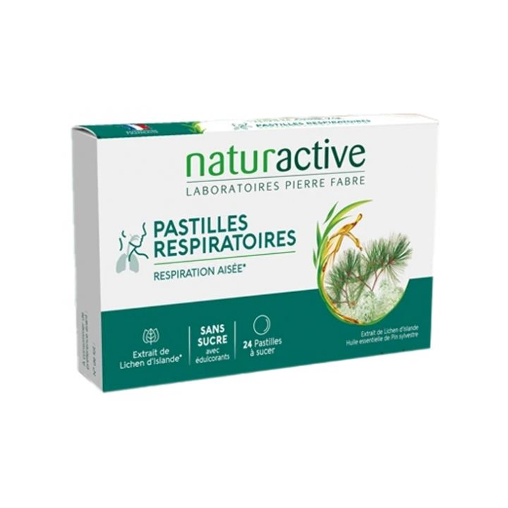 Pastilles respiratoires Naturactive - boite de 24 pastilles