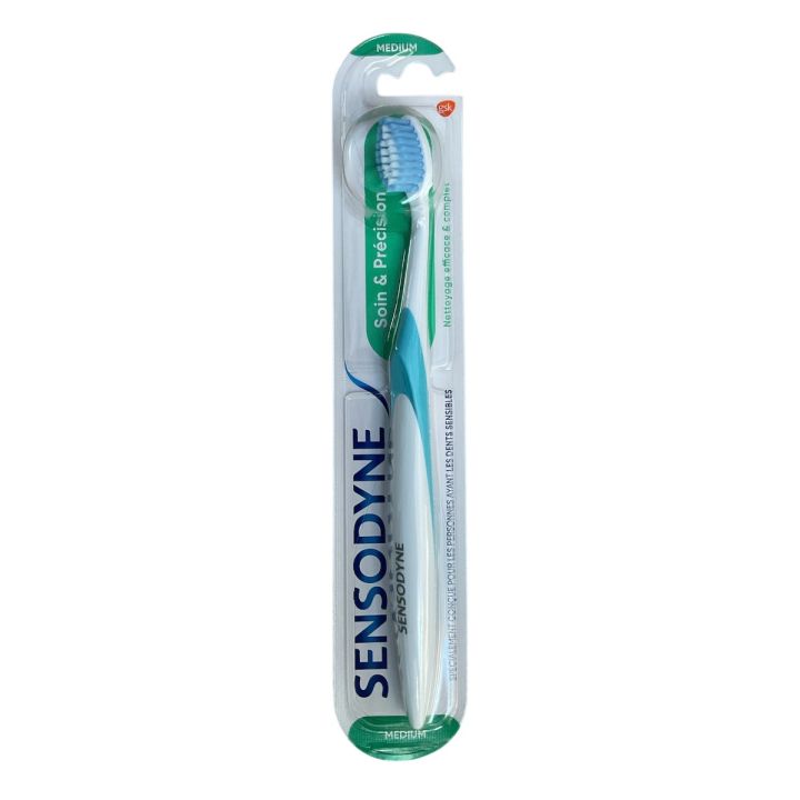 Brosse à dents soin et précision medium Sensodyne - une brosse à dents