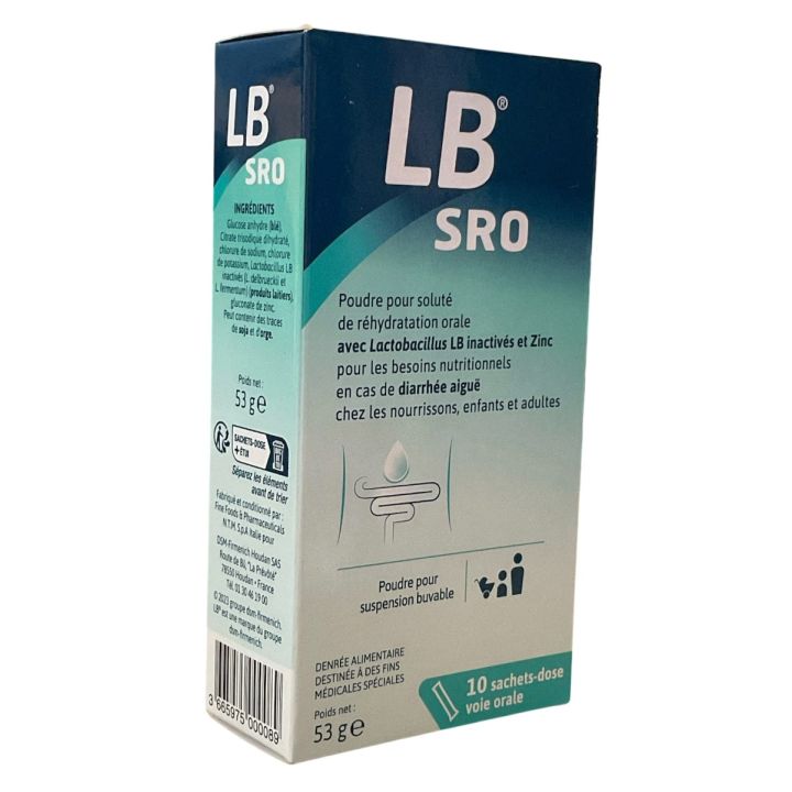 LB Sro poudre pour soluté Adare Pharmaceuticals - 10 sachets-dose 