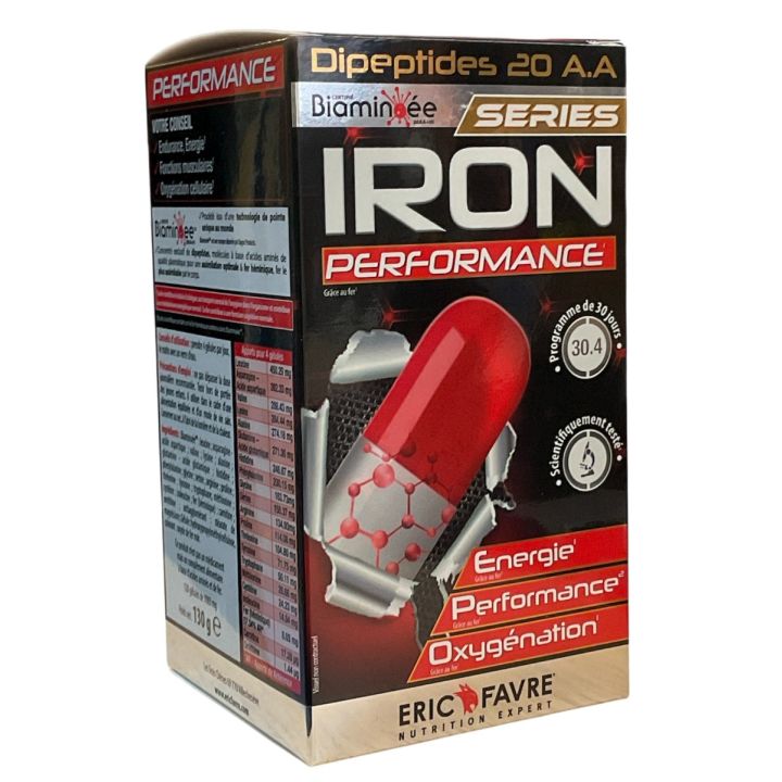 Iron performance dideptides 20 A.A Eric Favre - boite de 120 gélules 