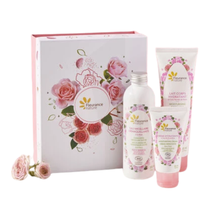 Rose délicate coffret Fleurance Nature - coffret de 3 produits