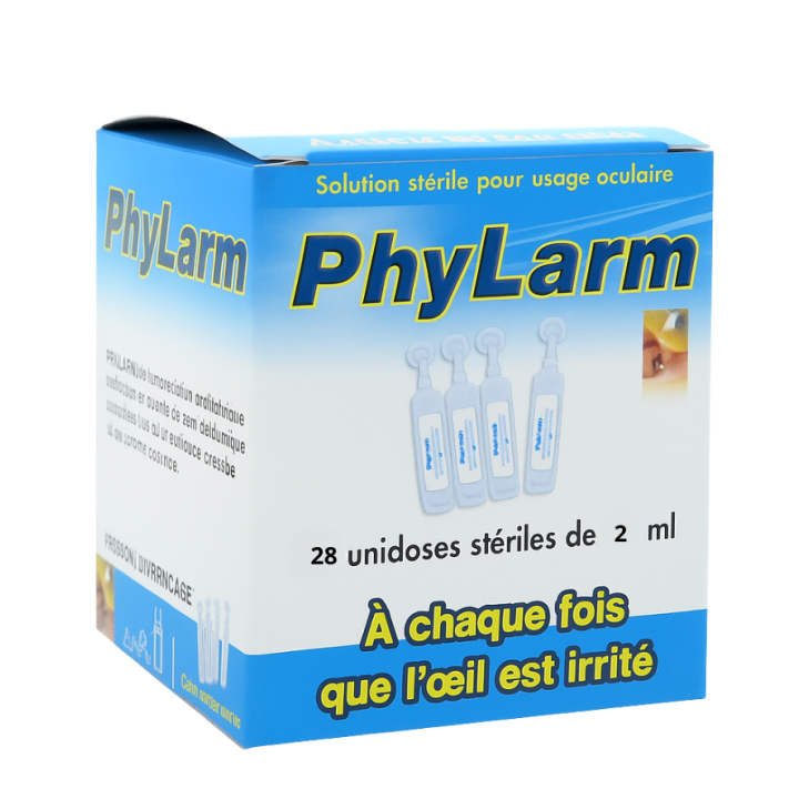 PhyLarm solution ophtalmique Lca Pharmaceutical  - 28 unidoses de 2ml