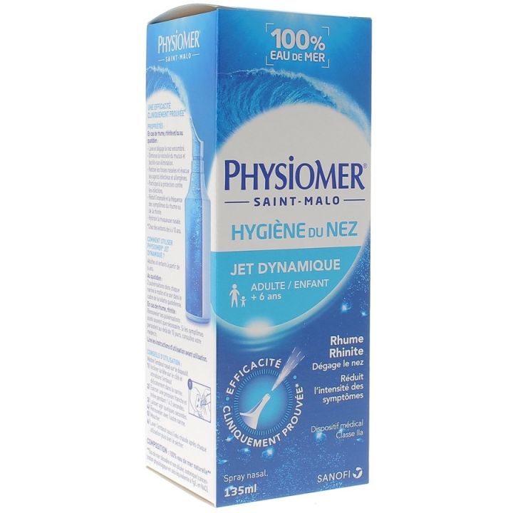 Physiomer hygiène du nez jet dynamique - spray de 135 ml