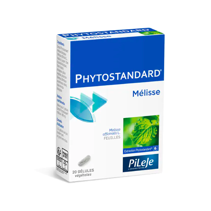 Phytostandard de Mélisse bio Pileje - boite de 20 gélules