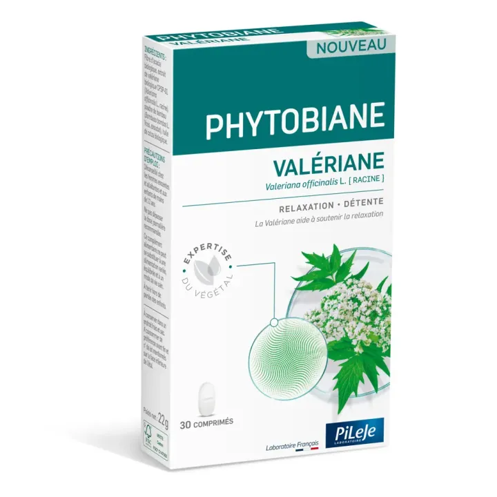 Phytobiane Valériane relaxation détente Pileje - boîte de 30 comprimés