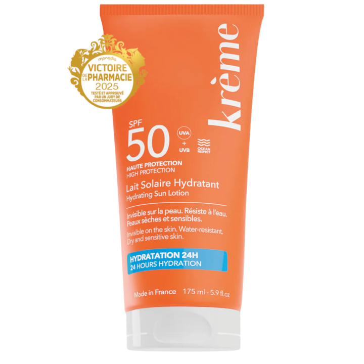 Lait solaire hydratant spf50 haute protection Krème - tube de 175ml