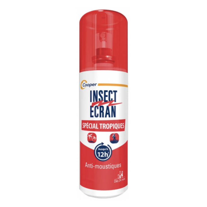 Spray anti-moustiques spécial tropiques insect écran Cooper - spray de 75ml