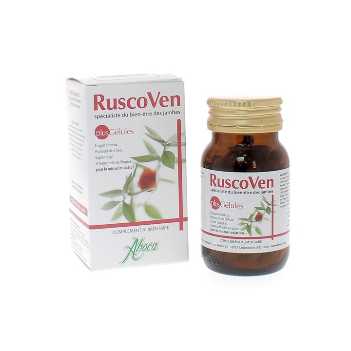 RuscoVen Plus Aboca - boite de 50 gélules