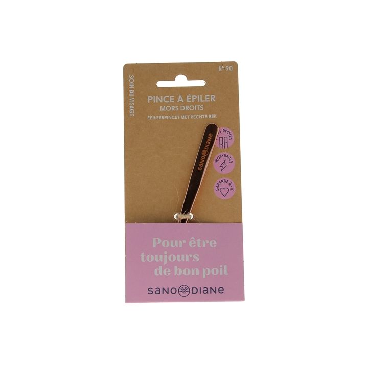 Pince à épiler mors droits Sanodiane - 1 pince