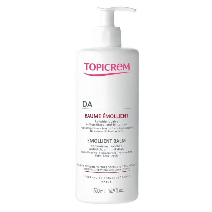 DA baume émollient peaux atopiques Topicrem - flacon de 500 ml